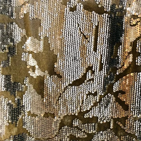 Anthropologie Sequin Mini Dress in Bronze - Picture 7 of 14